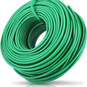 YDSL 100 Feet Soft Tie for Plants, Green Twist Garden Ties Gardening Supplies for Supporting Climbing Plants, Tomatoes, Vegetables, (Diameter - 2.5MM)